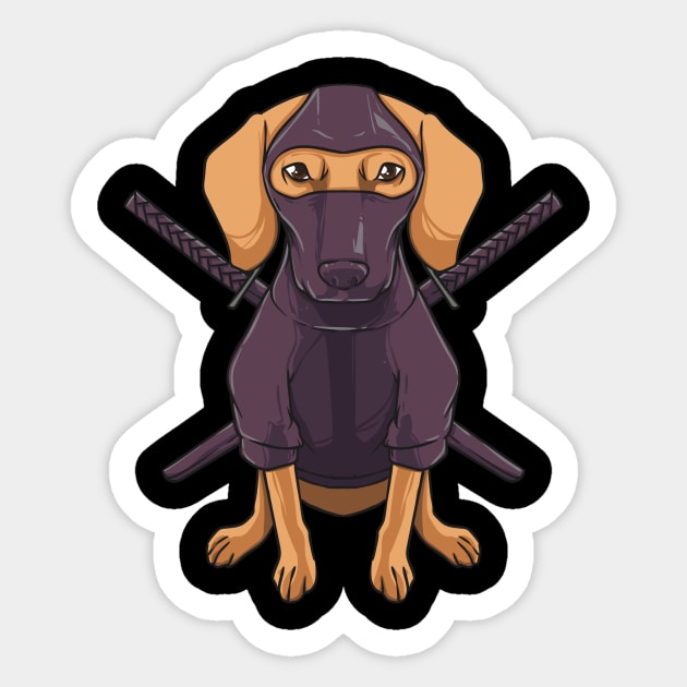 Dachshund Ninja Dog Cute Gift for Wiener Doxie Lovers